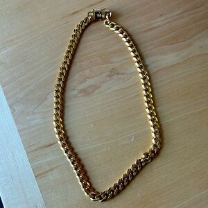 Gold Gods 22 inch 18k gold plated thick Cuban link chain
